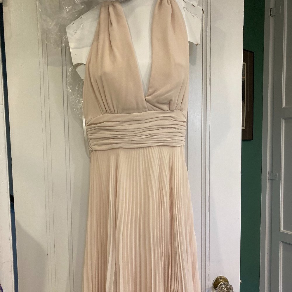 White House Black Market chiffon cocktail dress